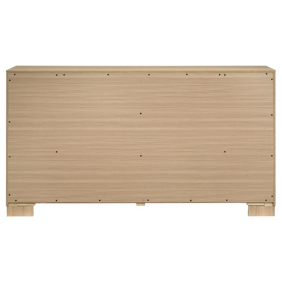 Arielle 6-drawer Bedroom Dresser Cabinet Light Oak view 5
