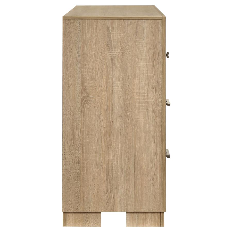Arielle 6-drawer Bedroom Dresser Cabinet Light Oak view 6