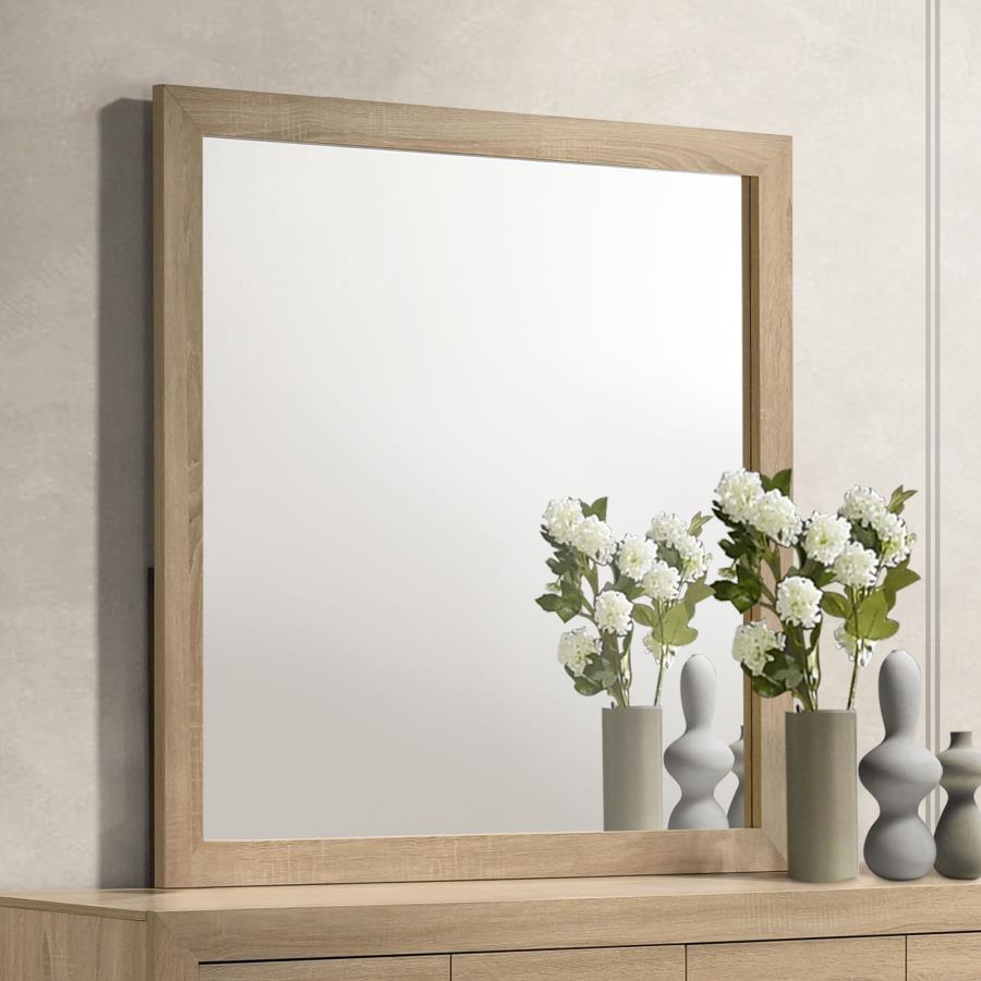 Arielle Dresser Mirror Light Oak view 2