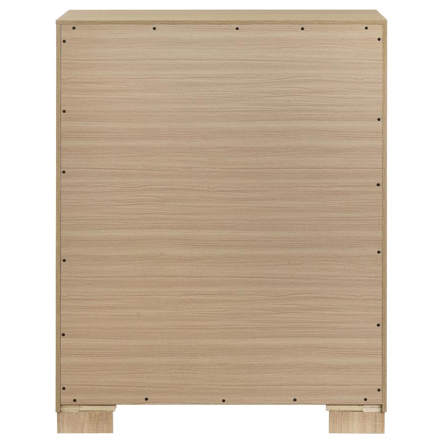 Arielle 4-drawer Bedroom Chest of Drawers Light Oak view 5