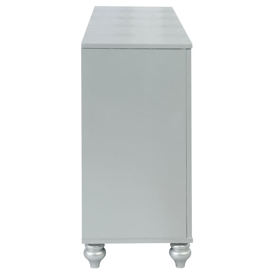 Gunnison 6-drawer Dresser Silver Metallic view 5