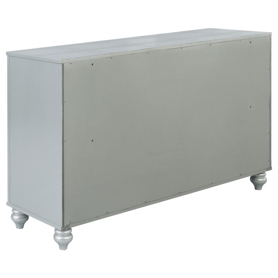 Gunnison 6-drawer Dresser Silver Metallic view 6
