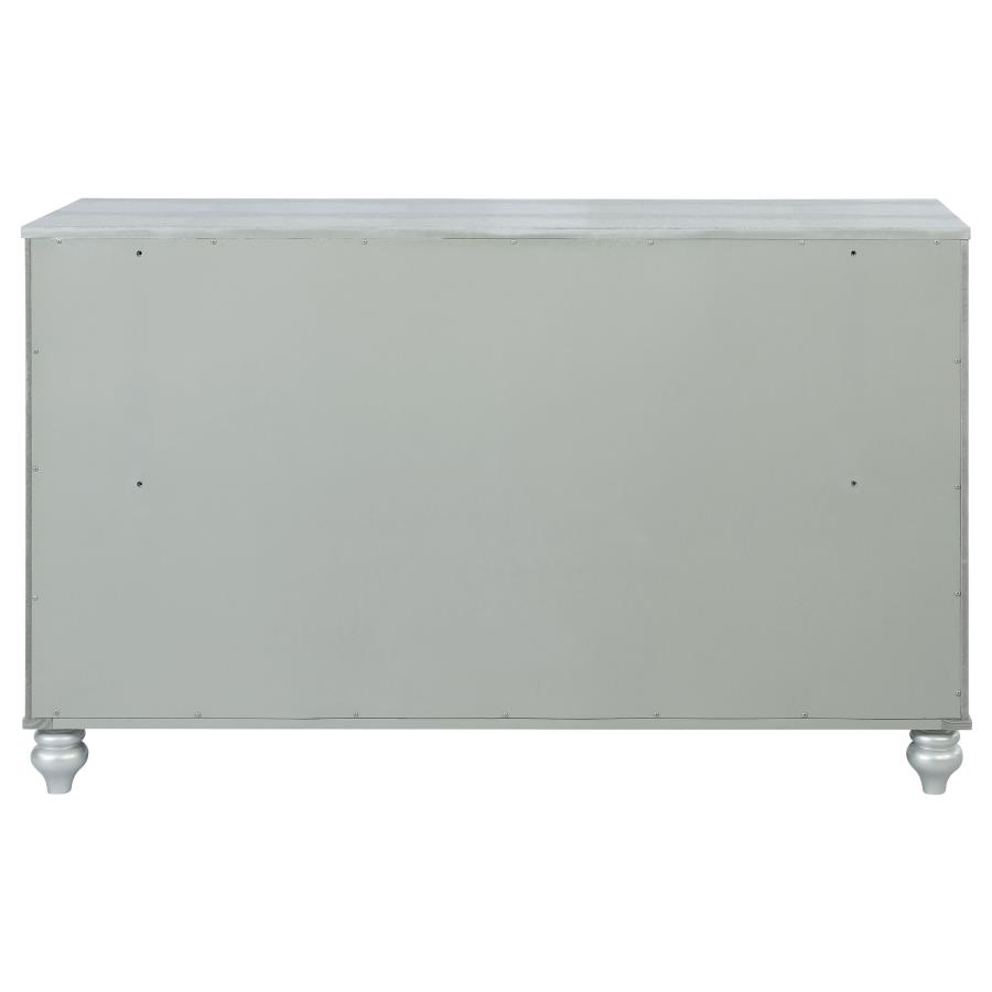 Gunnison 6-drawer Dresser Silver Metallic view 7