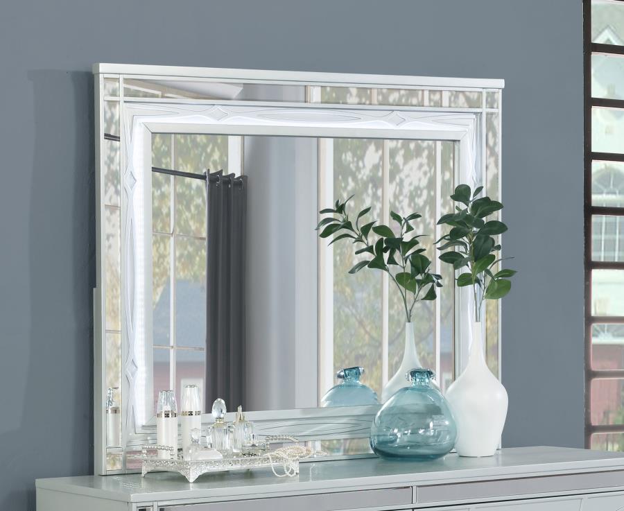 Gunnison Dresser Mirror Silver Metallic view 2