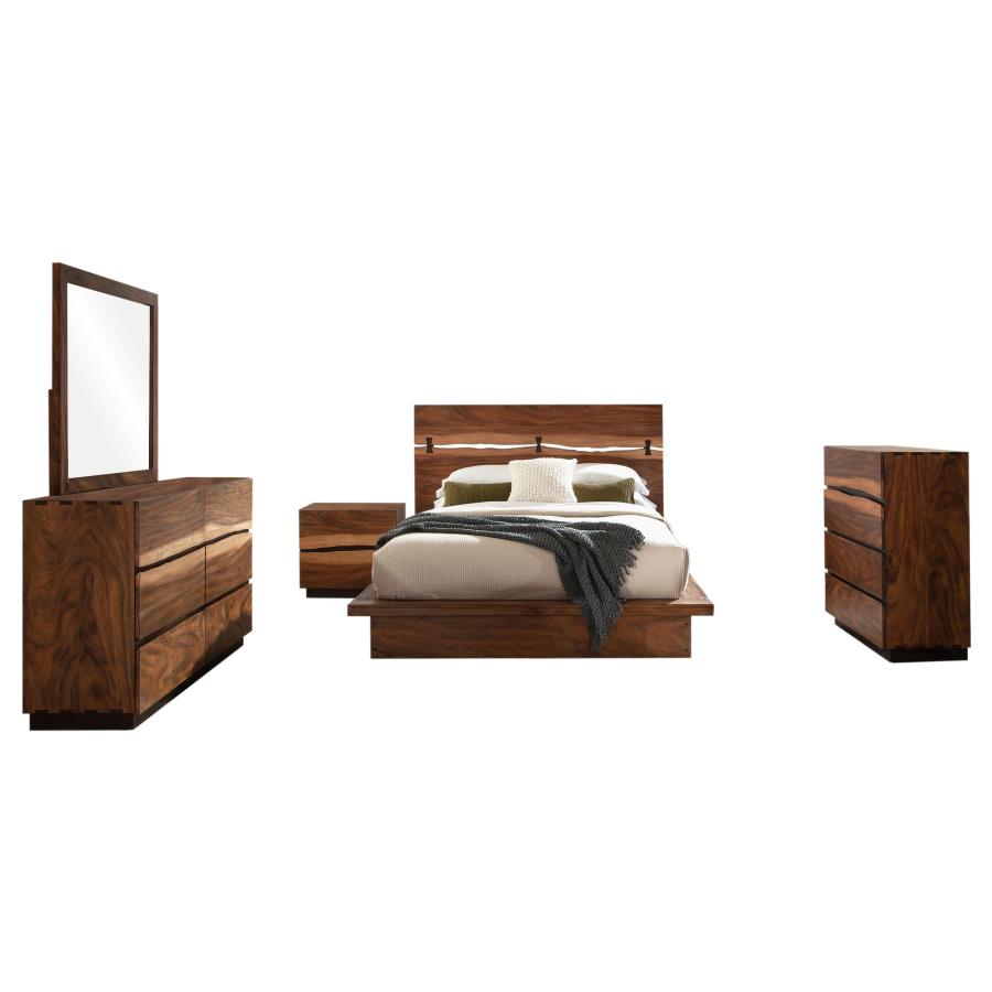 Winslow 5-piece Queen Bedroom Set Smokey Walnut view 2