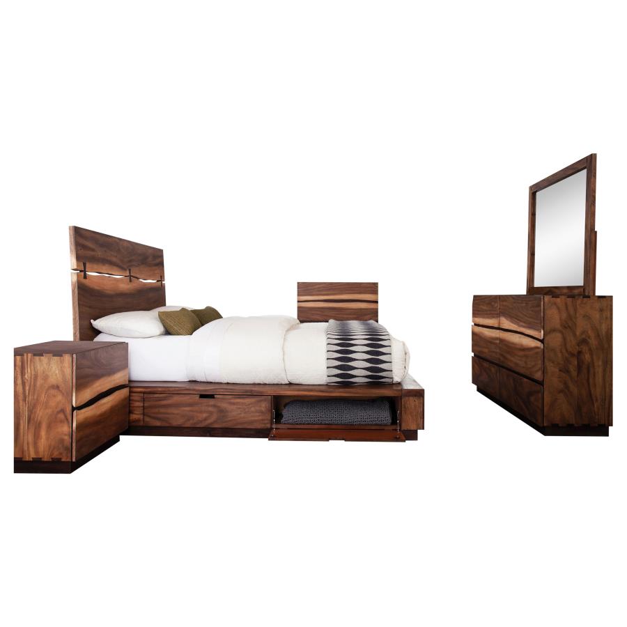 Winslow 5-piece Queen Bedroom Set Smokey Walnut view 2