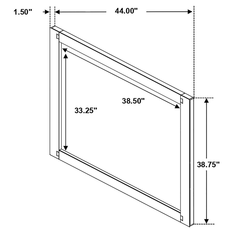 Winslow Dresser Mirror Smokey Walnut view 3