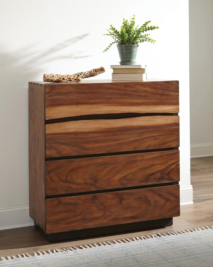 Winslow 4-drawer Bedroom Chest Smokey Walnut view 2