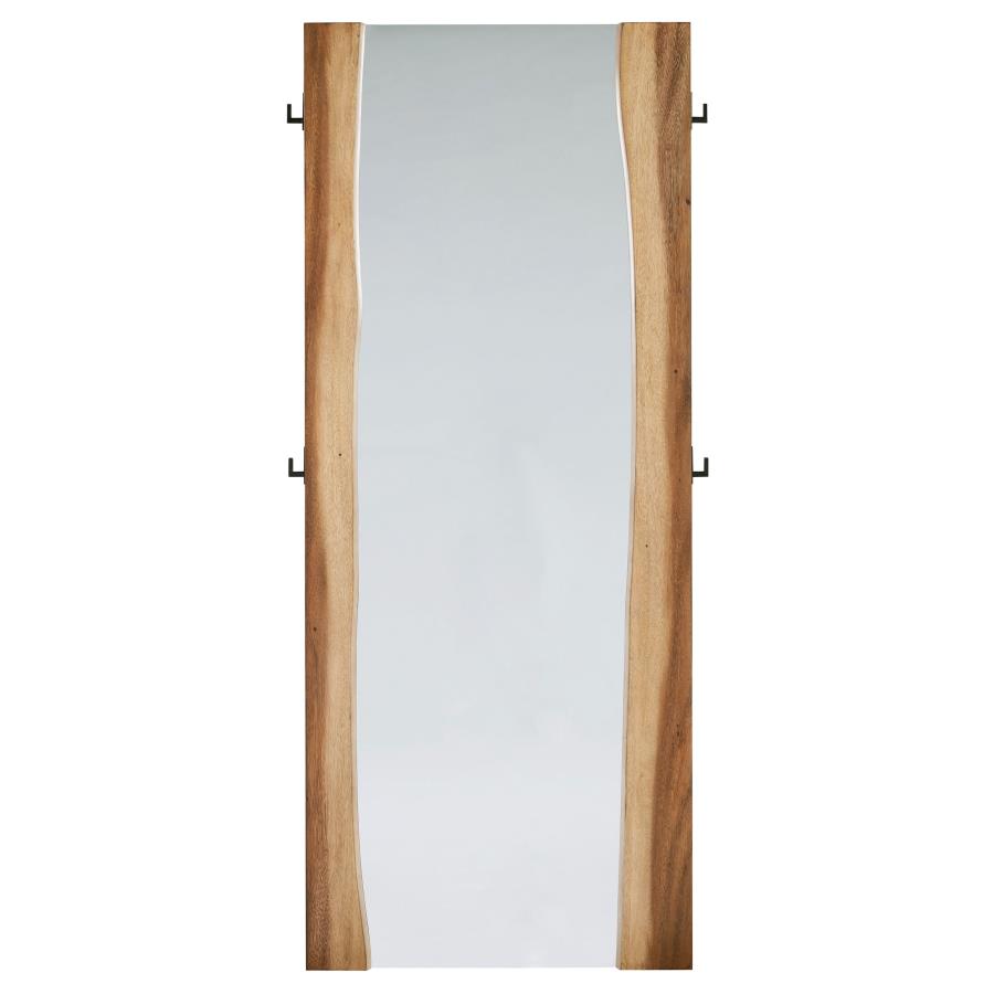 Winslow 31 x 76 Inch Standing Floor Mirror Smokey Walnut view 3