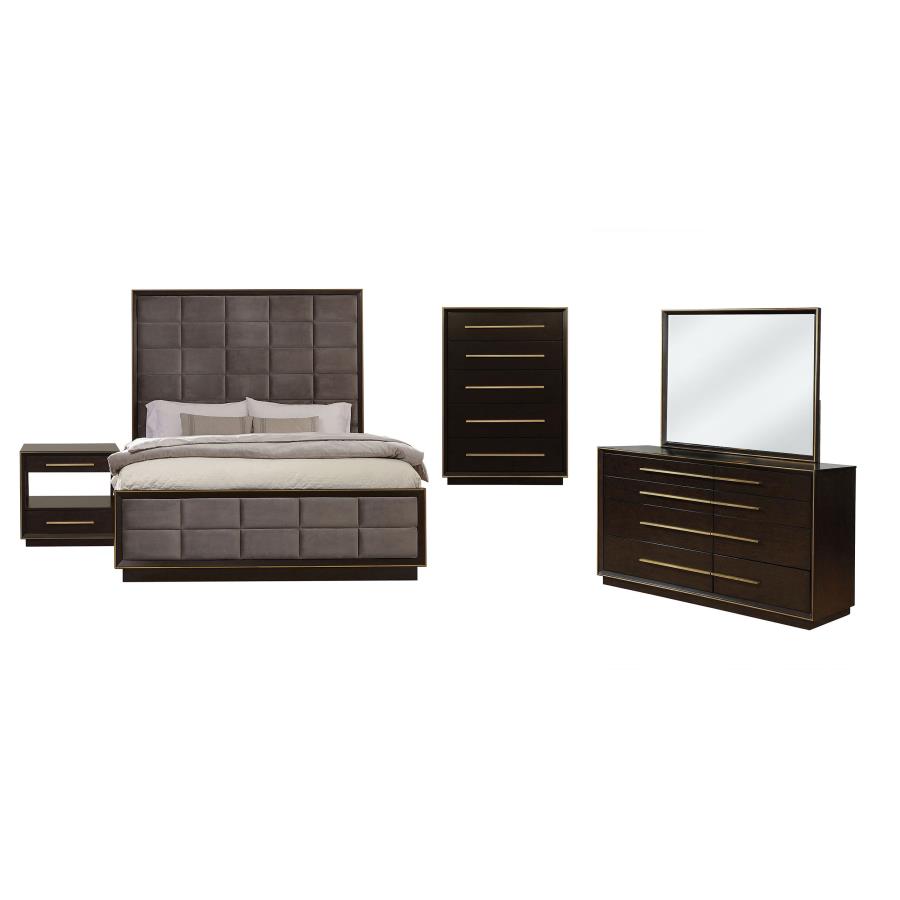 Durango 5-piece Queen Bedroom Set Smoked Peppercorn view 2