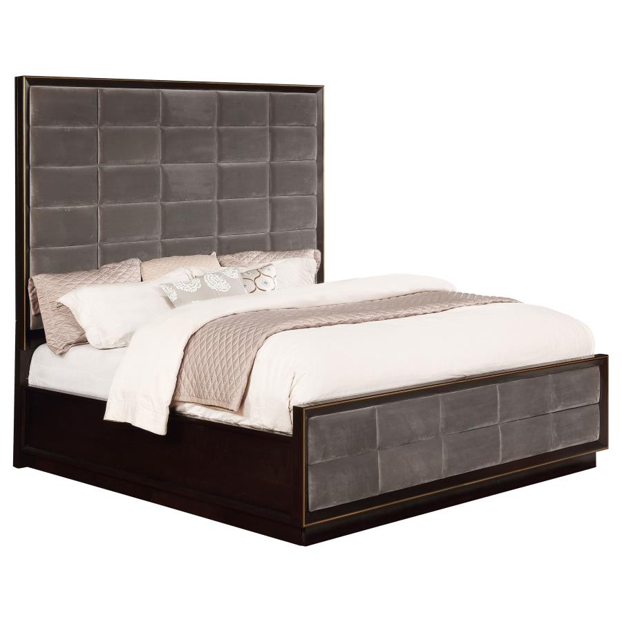 Durango 77-inch Queen Panel Bed Smoked Peppercorn view 3