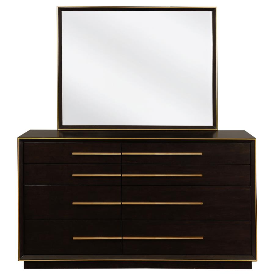 Durango 8-drawer Dresser with Mirror Smoked Peppercorn view 3