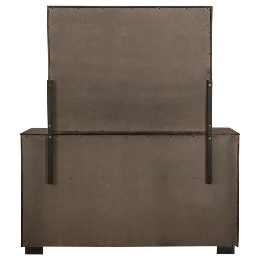 Durango 8-drawer Dresser with Mirror Smoked Peppercorn view 7
