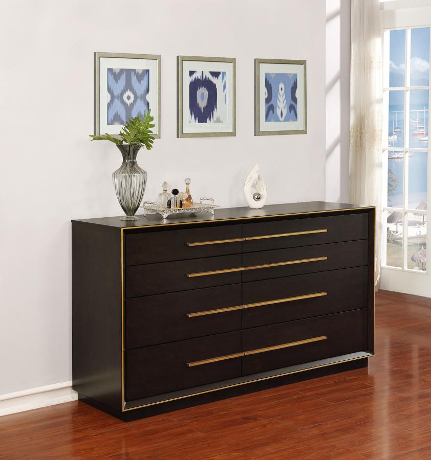 Durango 8-drawer Dresser Smoked Peppercorn view 2