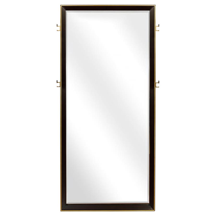 Durango 80-inch Standing Floor Mirror Smoked Peppercorn view 3