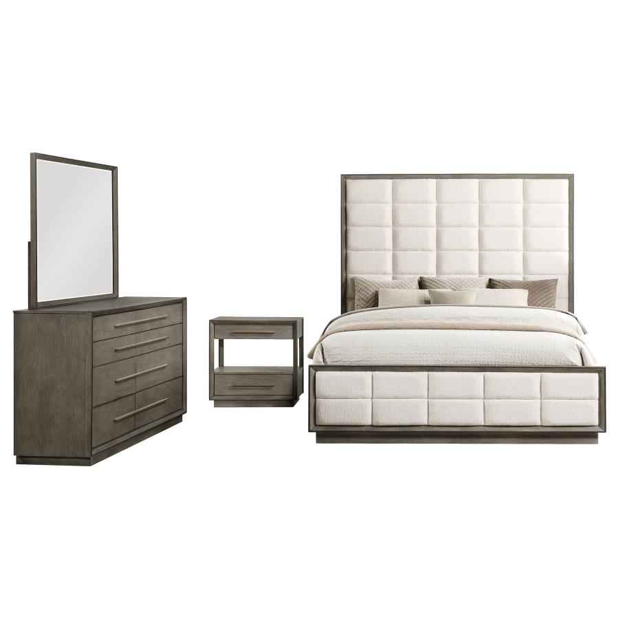 Durango 4-piece Eastern King Bedroom Set Taupe Oak view 2