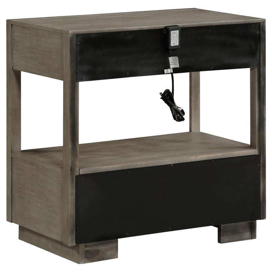 Durango 5-piece Eastern King Bedroom Set Taupe Oak view 6