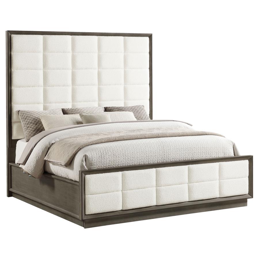Durango 80-inch Eastern King Panel Bed Taupe Oak view 3