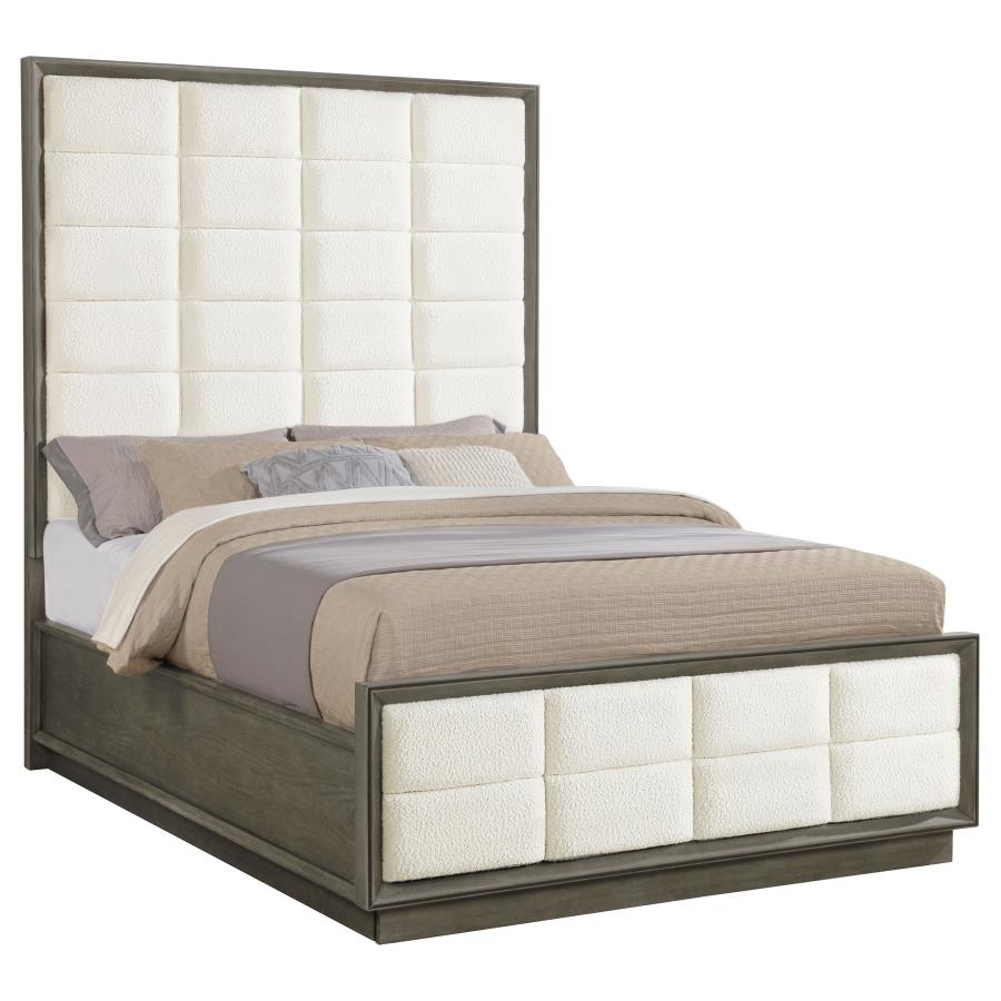 Durango 80-inch Queen Panel Bed Taupe Oak view 3