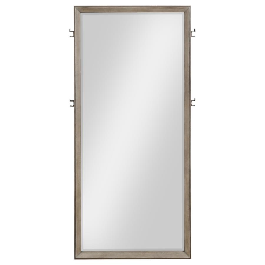 Durango 80-inch Standing Floor Mirror Washed Oak view 3