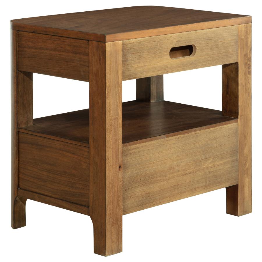 Maderia 2-drawer Nightstand Bedside Table Walnut view 6