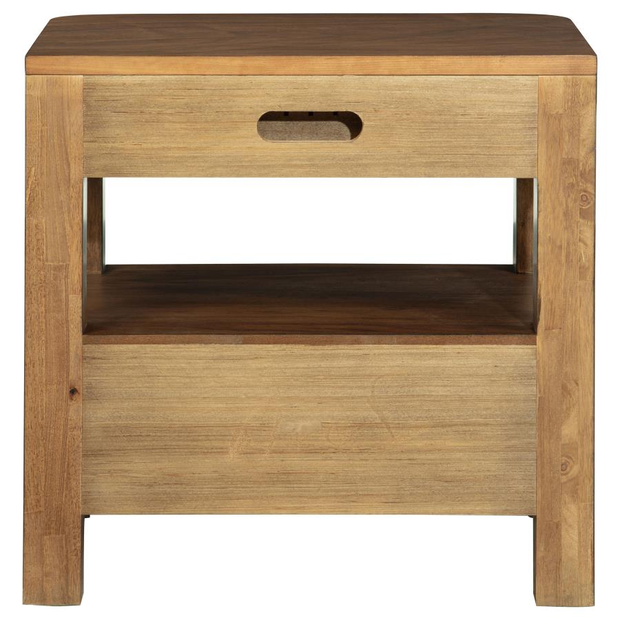 Maderia 2-drawer Nightstand Bedside Table Walnut view 7
