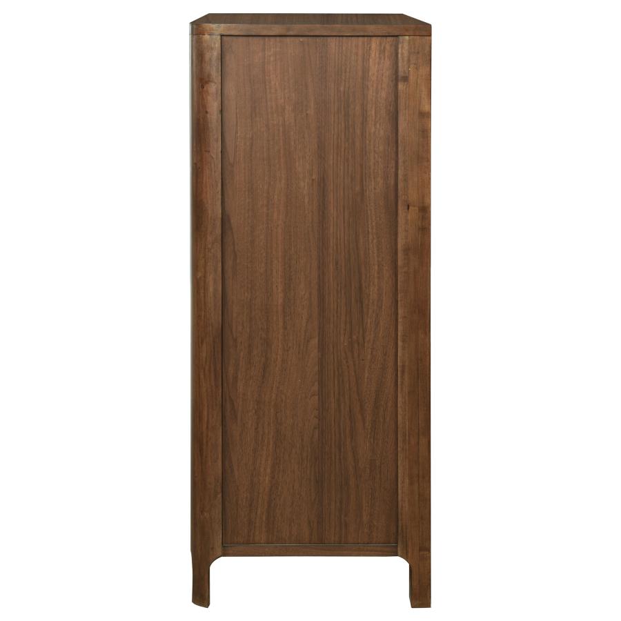 Maderia 5-drawer Chest of Drawers Walnut view 5