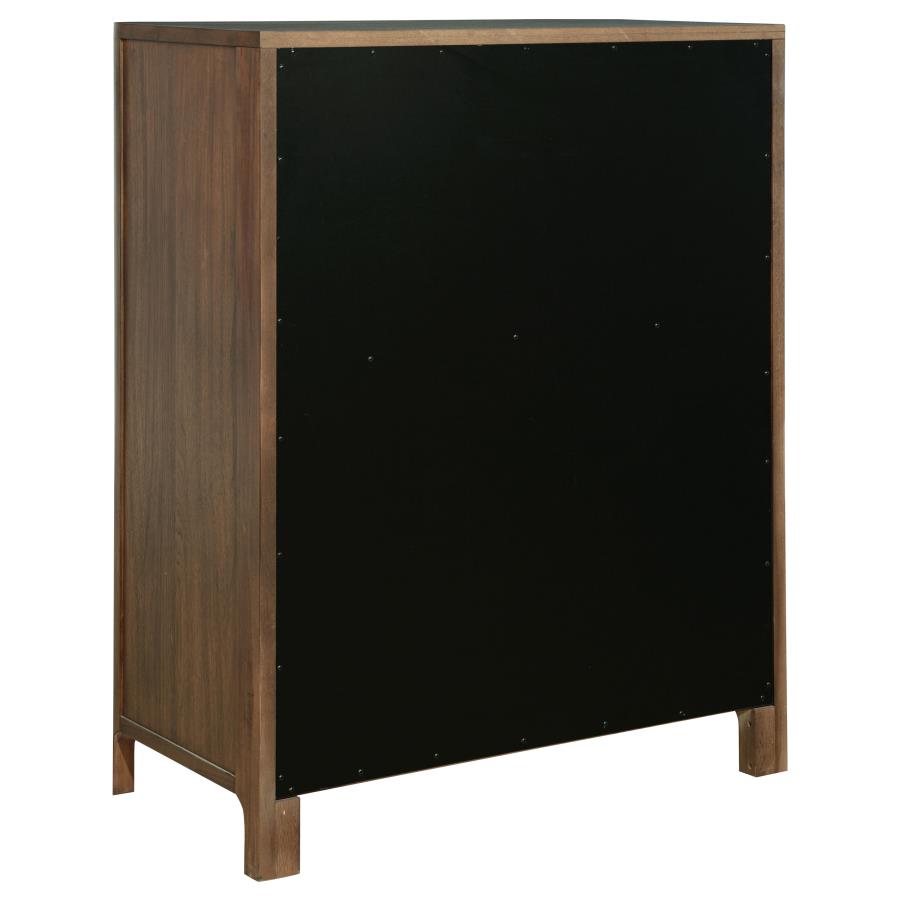 Maderia 5-drawer Chest of Drawers Walnut view 6