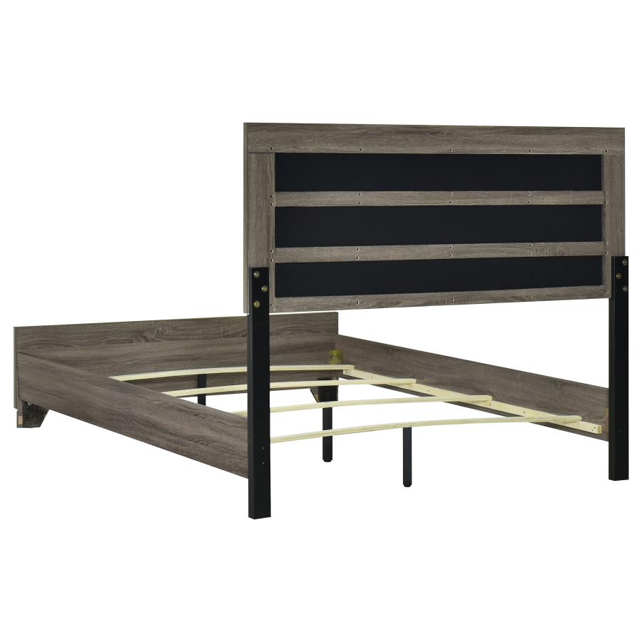Wright 5-piece Eastern King Bedroom Set Brown Oak view 4