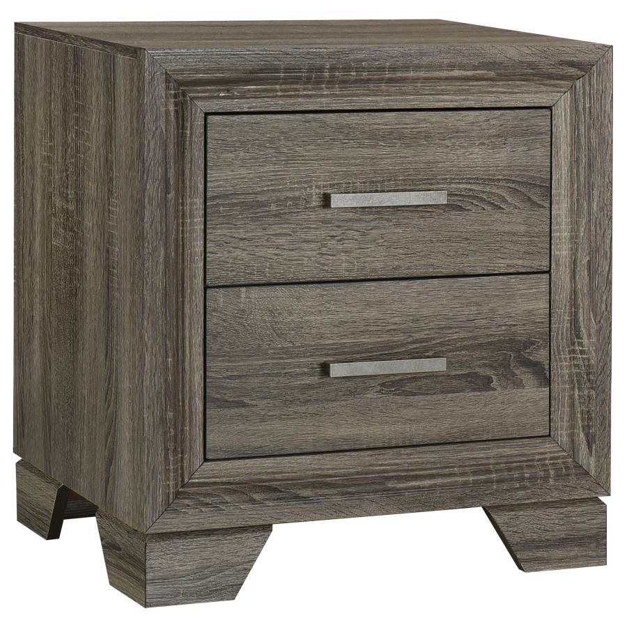 Wright 4-piece Queen Bedroom Set Brown Oak view 5