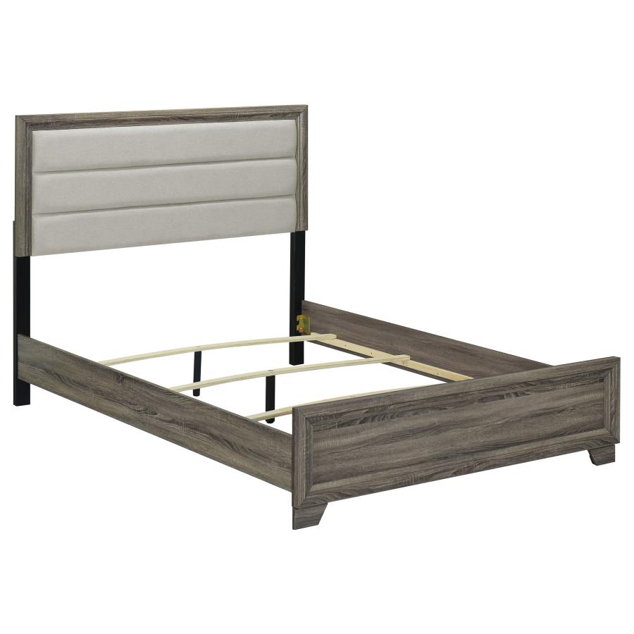 Wright 5-piece Queen Bedroom Set Brown Oak view 3