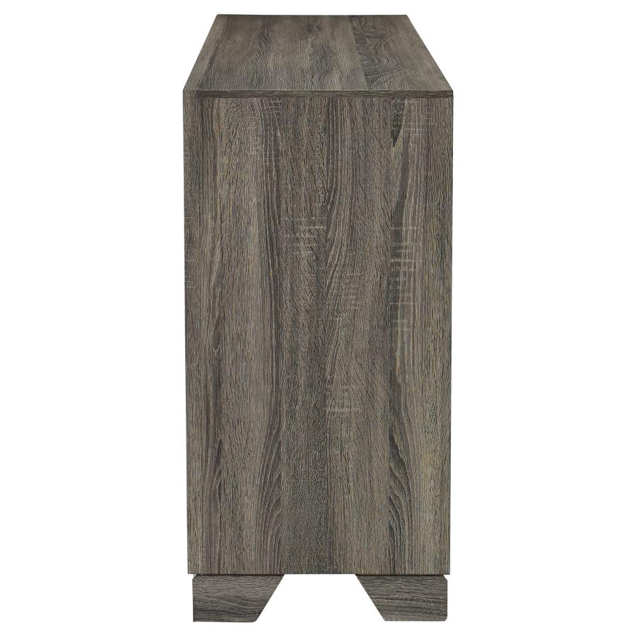 Wright 6-drawer Dresser Cabinet Brown Oak view 5