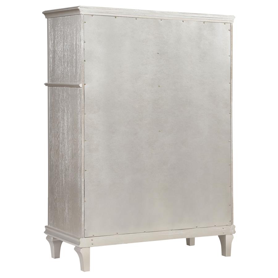 Evangeline 6-drawer Bedroom Chest Silver Oak view 6