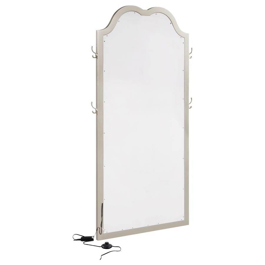 Evangeline Full Length LED Light Floor Mirror Silver Oak view 6
