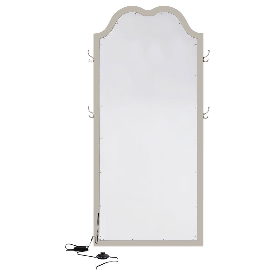 Evangeline Full Length LED Light Floor Mirror Silver Oak view 7