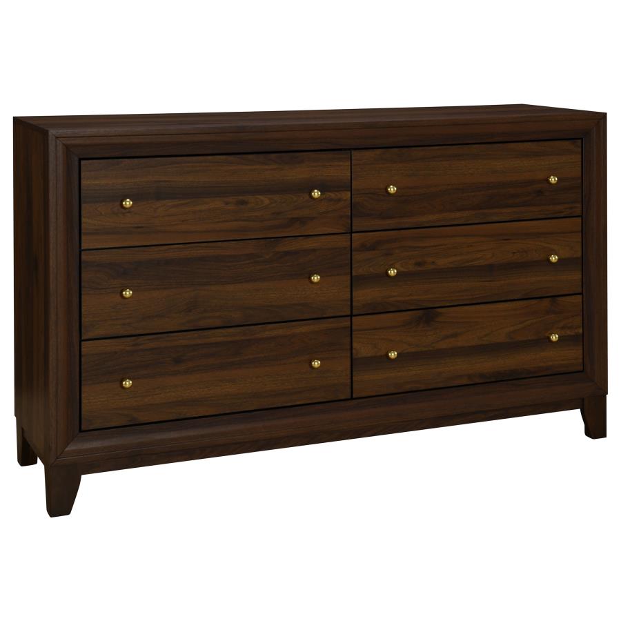 Welsley 5-piece Eastern King Bedroom Set Walnut view 7