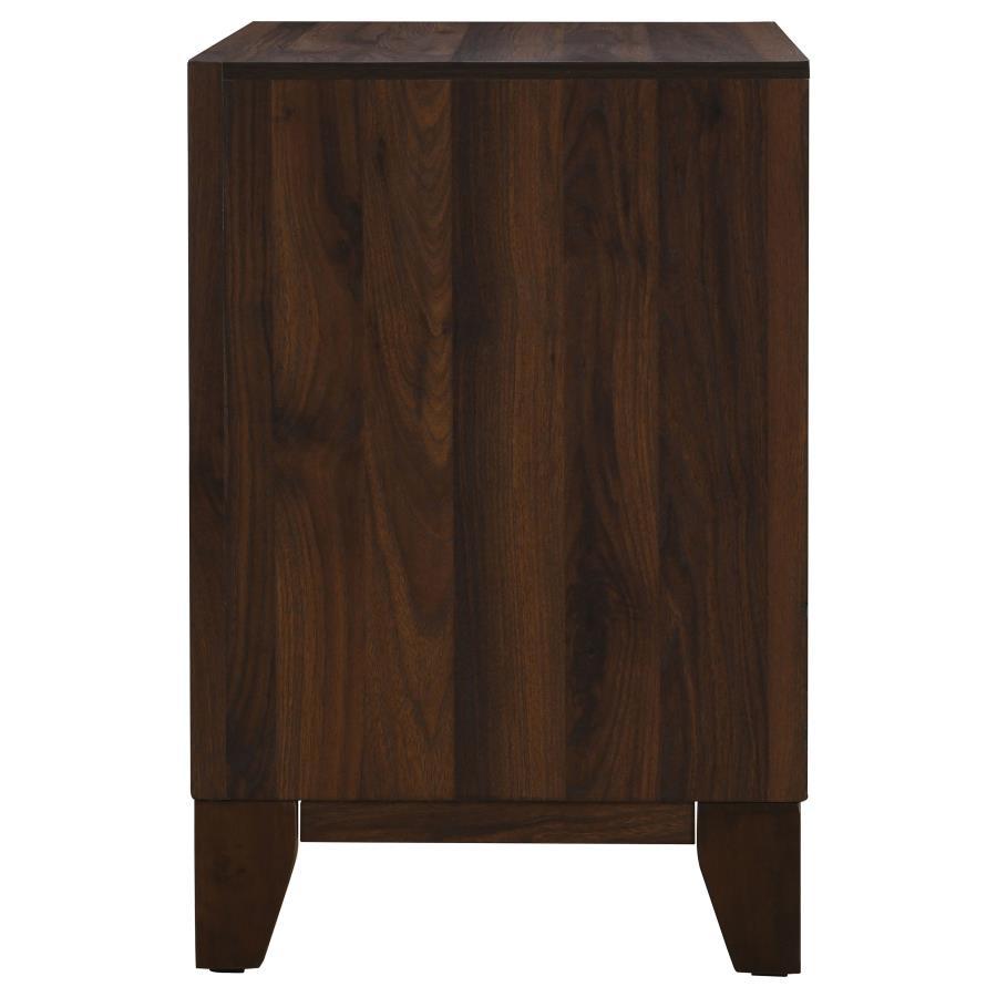 Welsley 2-drawer Nightstand Bedside Table Walnut view 5