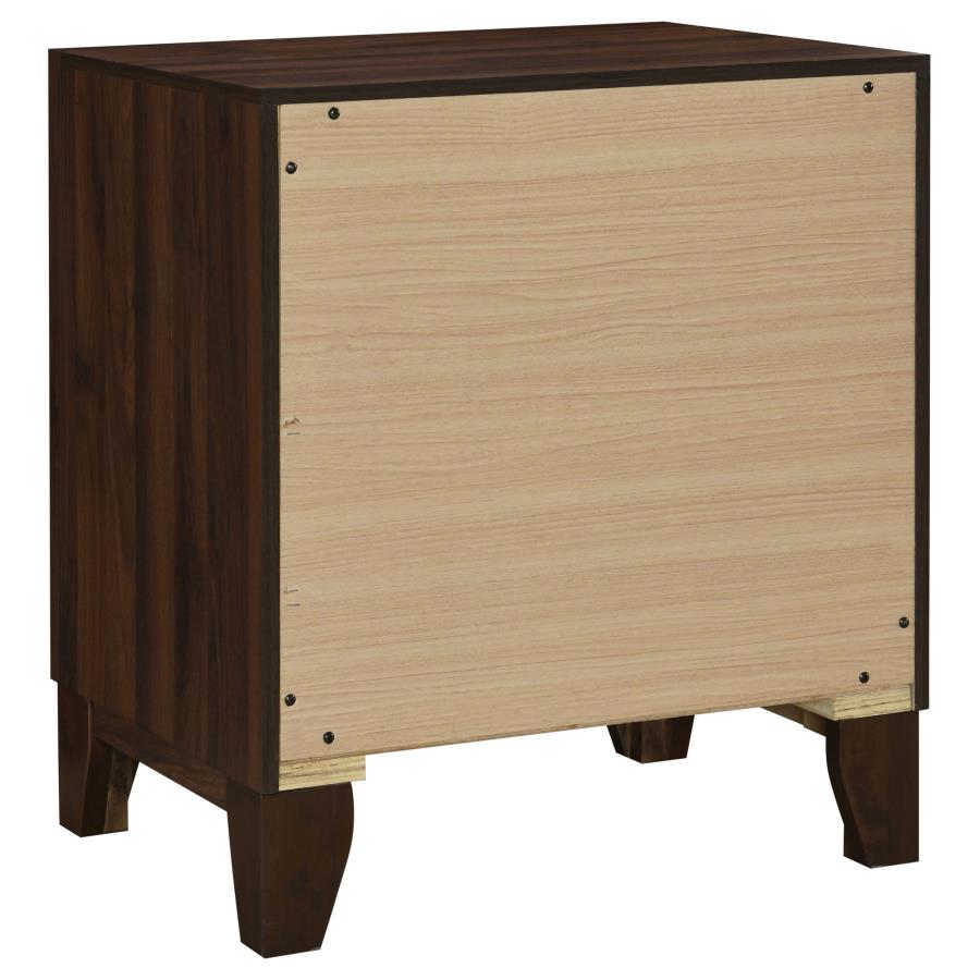 Welsley 2-drawer Nightstand Bedside Table Walnut view 6