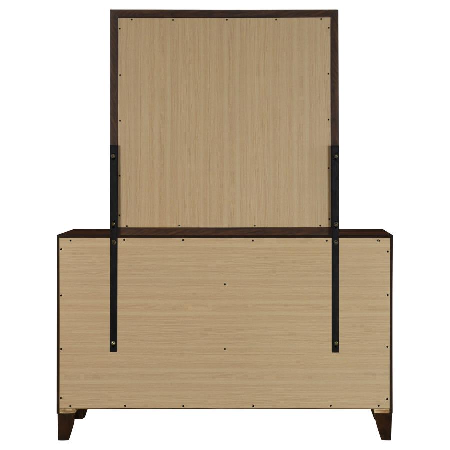 Welsley 6-drawer Dresser and Mirror Walnut view 7