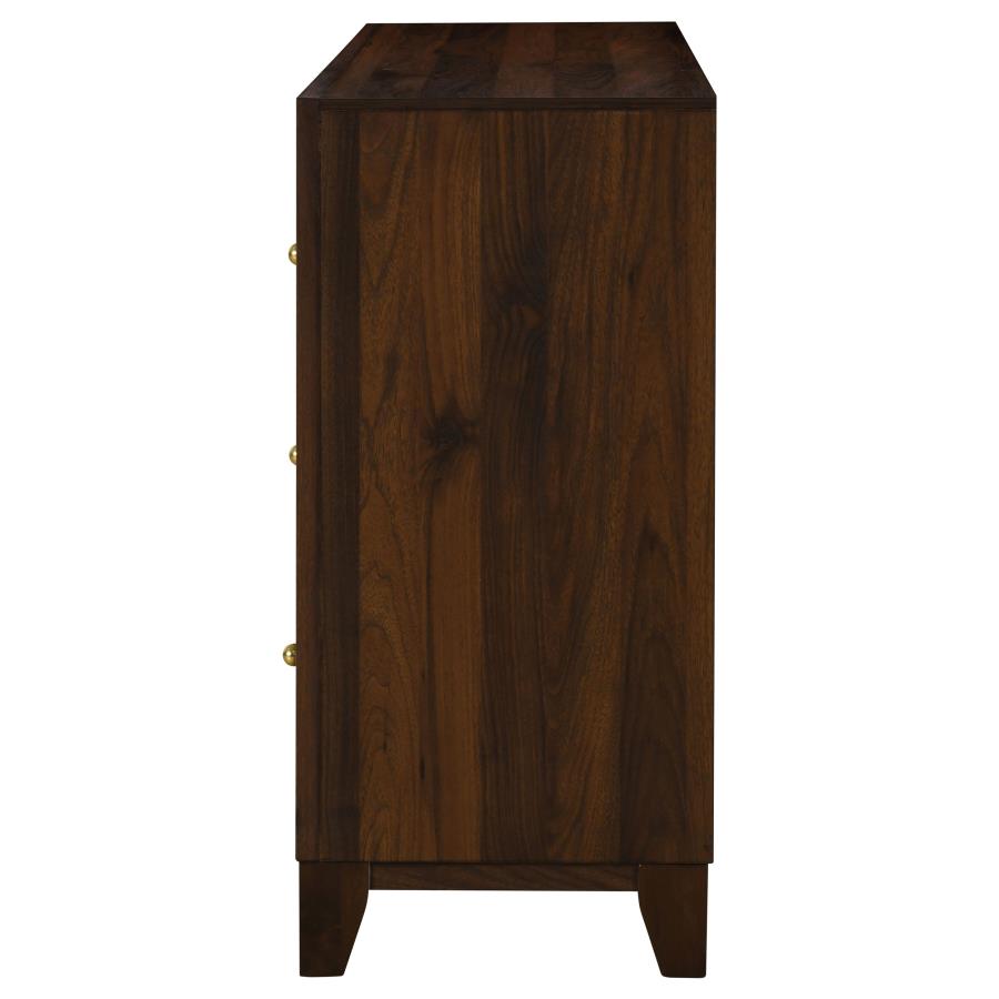 Welsley 6-drawer Dresser Cabinet Walnut view 5