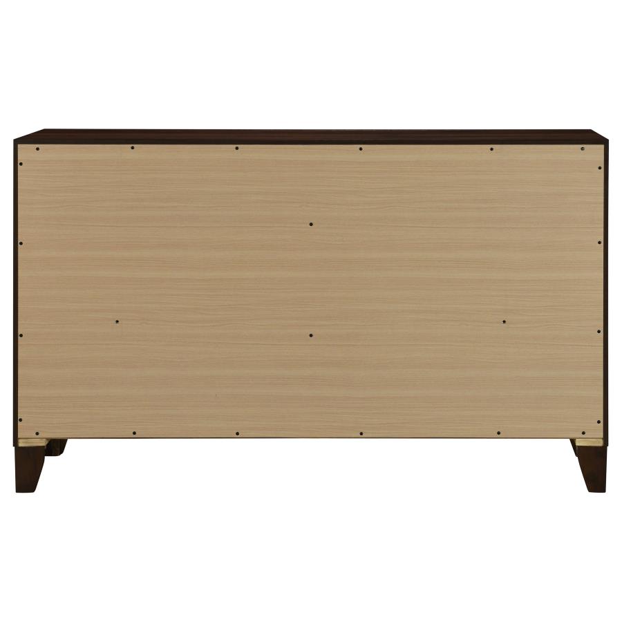 Welsley 6-drawer Dresser Cabinet Walnut view 7