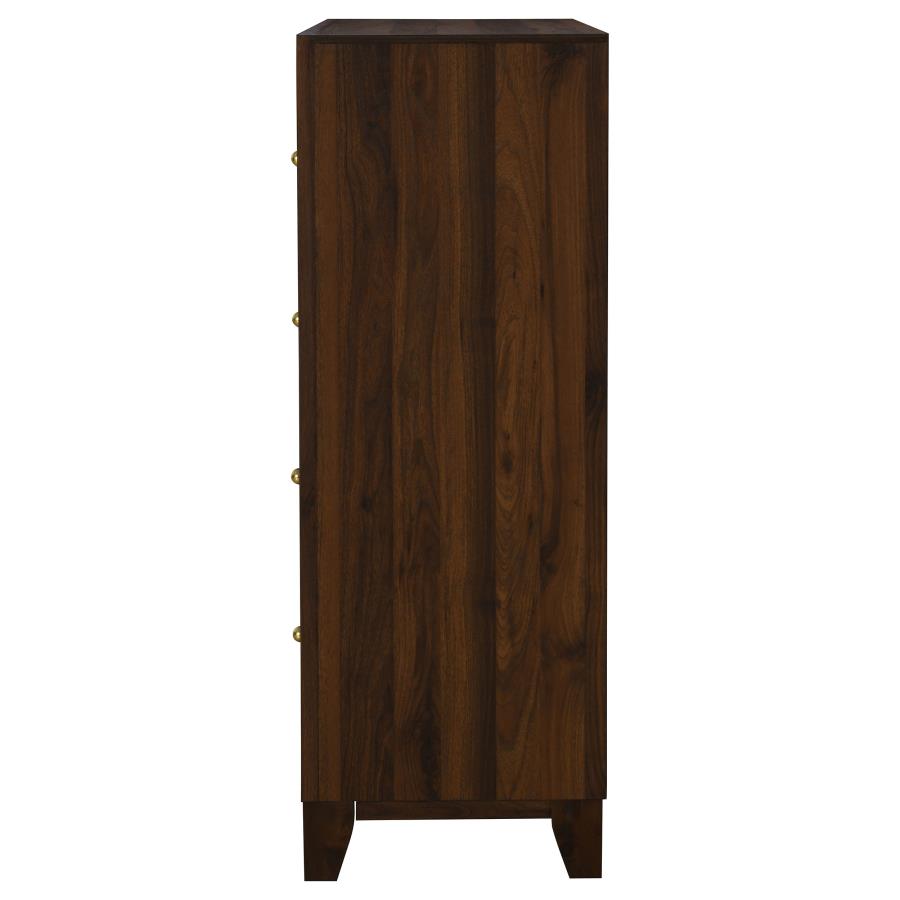 Welsley 4-drawer Chest of Drawers Walnut view 5