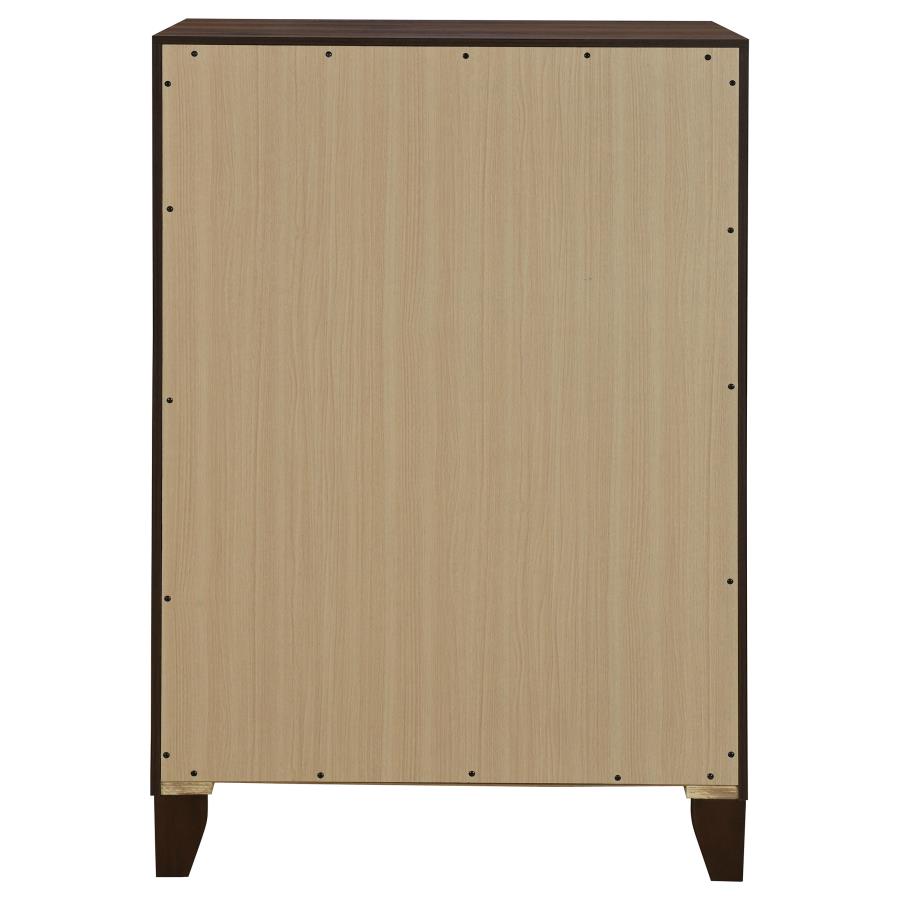 Welsley 4-drawer Chest of Drawers Walnut view 7