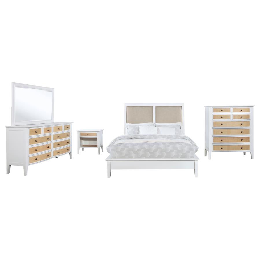 Bexhill 5-piece Eastern King Bedroom Set White view 2