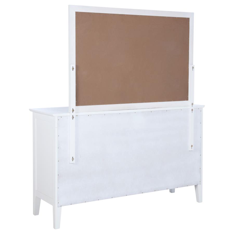 Bexhill 10-drawer Dresser and Mirror White view 6