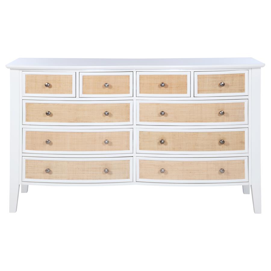 Bexhill 10-drawer Dresser Cabinet White view 3