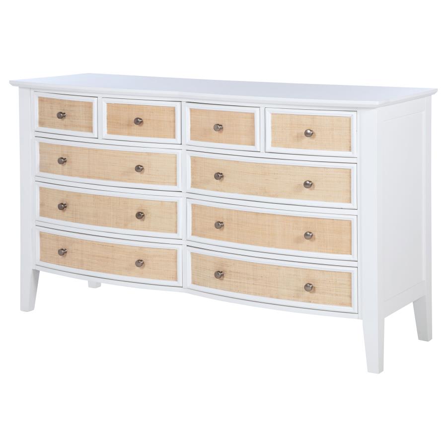 Bexhill 10-drawer Dresser Cabinet White view 4