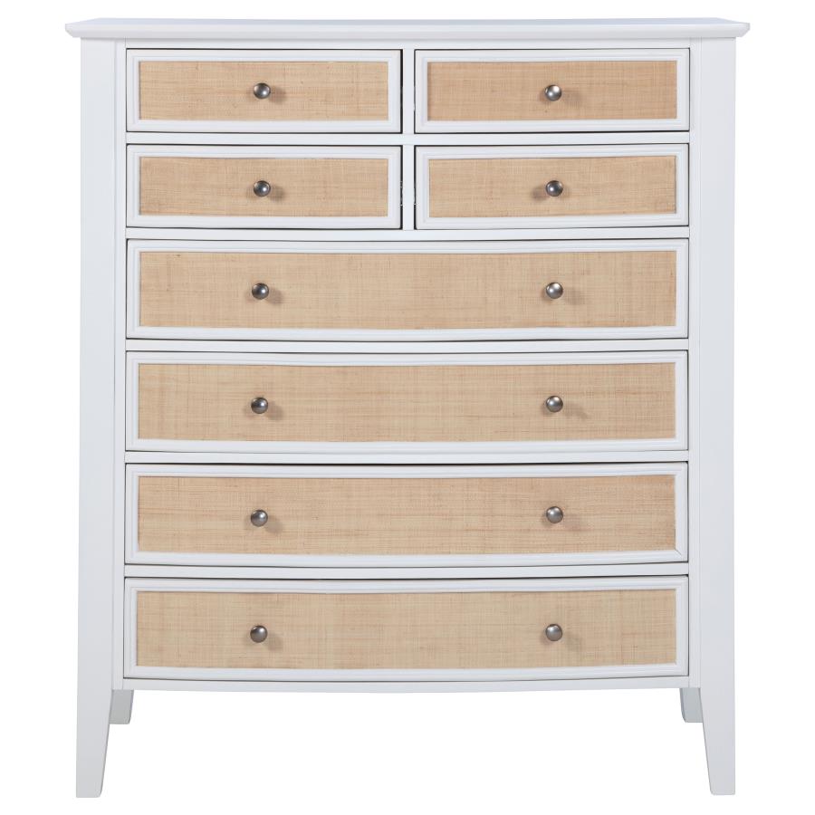 Bexhill 8-drawer Chest of Drawers White view 3