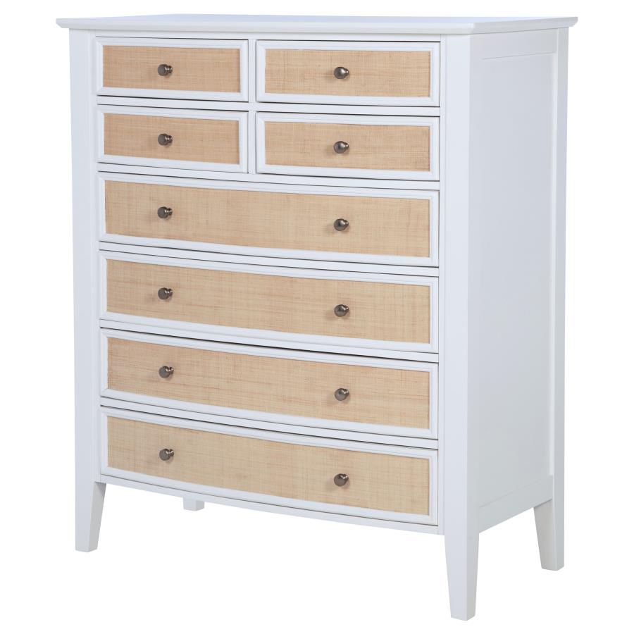 Bexhill 8-drawer Chest of Drawers White view 4