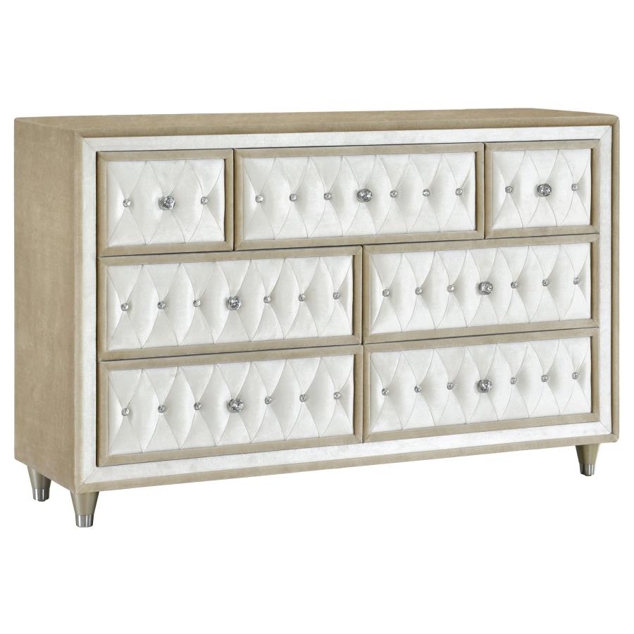 Antonella 4-piece Eastern King Bedroom Set Ivory view 5